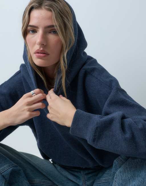 Hollister oversized hoodie in navy, 3 of 5