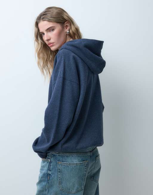 Hollister oversized hoodie in navy, 4 of 5