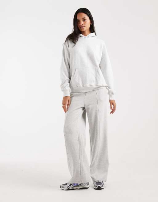 Hollister oversized pull on hoodie in light grey, 2 of 4