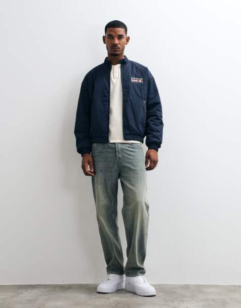 Hollister oversized racerjack in marineblauw - view 1