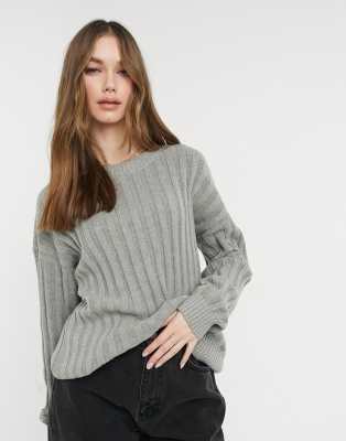 Hollister oversized rib crew neck 