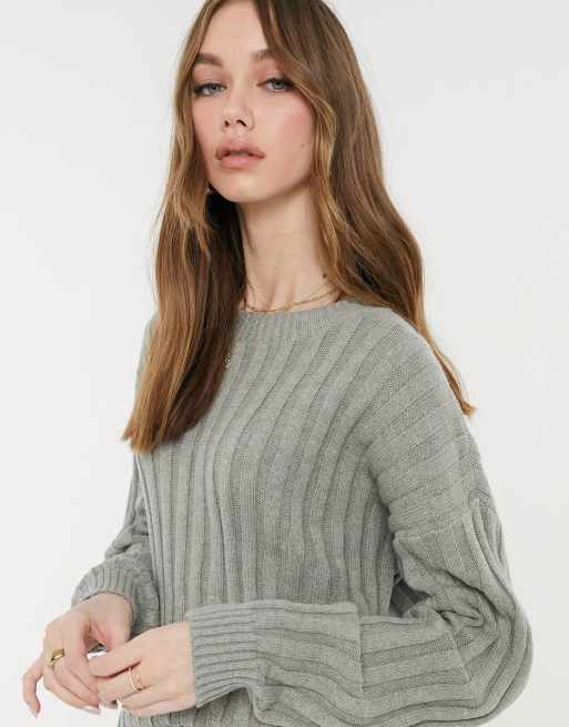 Hollister gray sweater clearance