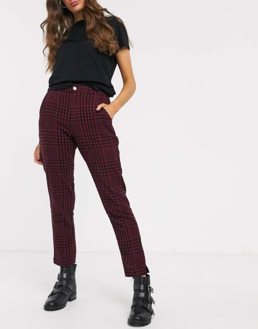 Hollister plaid trousers deals