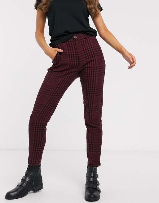 Hollister Oxford Trousers In Check Asos