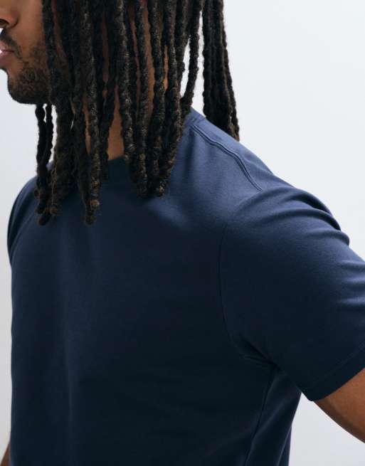 Hollister - pack de 3 camisetas básicas en blanco, azul marino y negro, 3 de 5