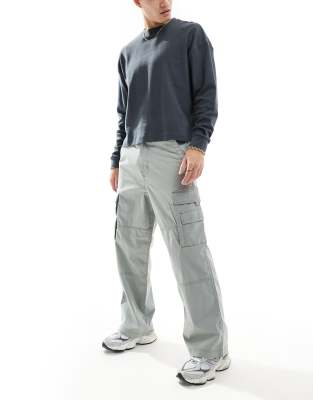 Hollister - Pantalon baggy charpentier - Gris