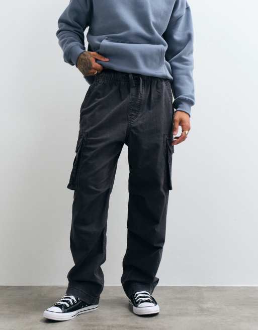 Hollister pantalon cargo coupe baggy en charbon, 2 de 5