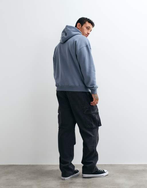 Hollister pantalon cargo coupe baggy en charbon, 5 de 5