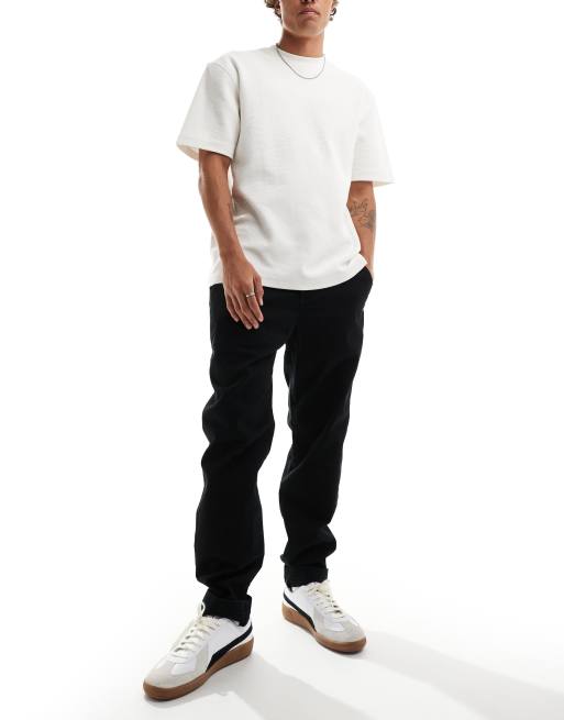 Hollister Pantalon chino skinny stretch style sport Noir