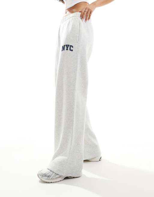 Hollister Pantalon de jogging ample Gris ASOS