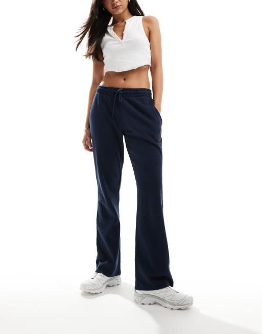 Hollister Pantalon de jogging bootcut a cordons de serrage Bleu marine