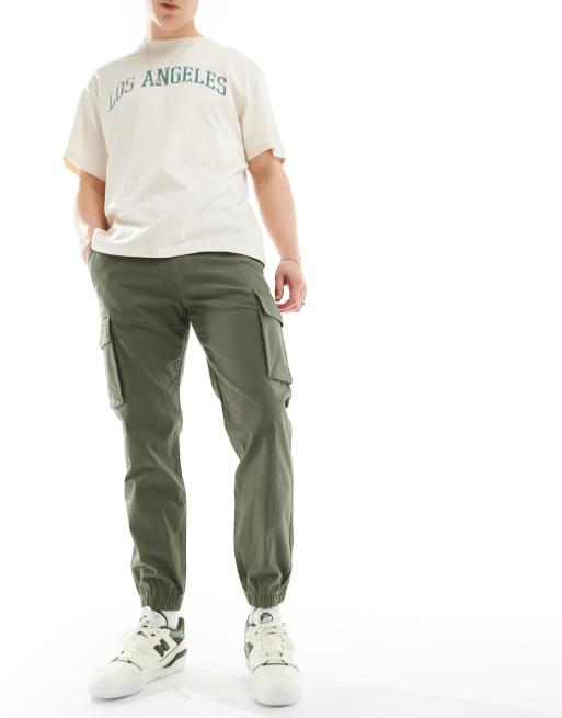 Hollister - Pantalon de jogging cargo en tissu ripstop - Vert