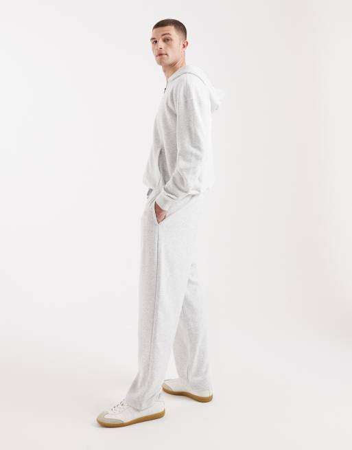 Hollister - Pantalon de jogging d'ensemble à logo en tissu éponge - Gris, 3 de 5