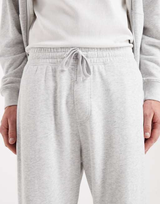 Hollister - Pantalon de jogging d'ensemble à logo en tissu éponge - Gris, 4 de 5