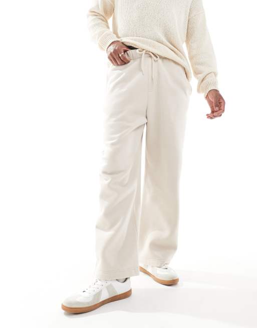 Hollister - Pantalon de jogging ultra baggy en molleton - Beige, 3 de 5