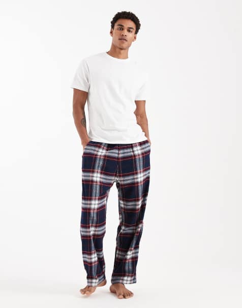 Hollister - Pantalon de pyjama à carreaux - Bleu marine - view 1