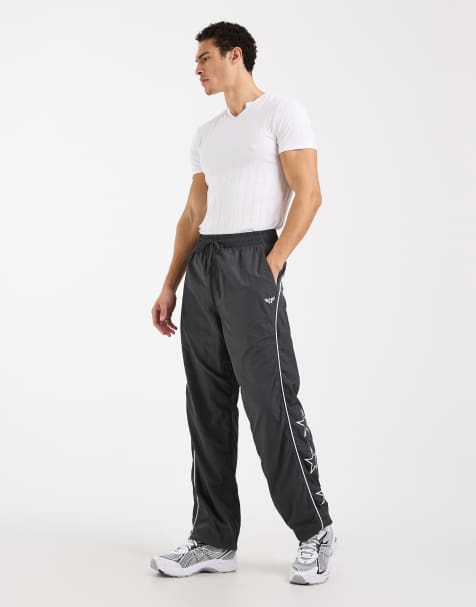 Hollister - Pantalon de survêtement baggy à liseré contrastant - Noir - view 1