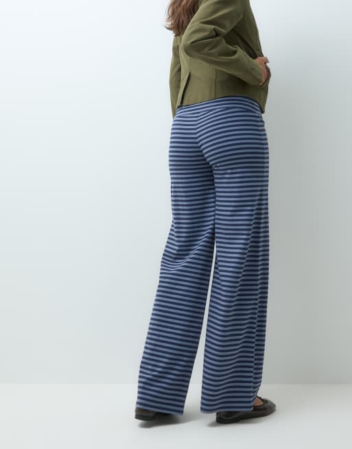 Hollister pantalon large confortable à rayures marine, 5 de 5