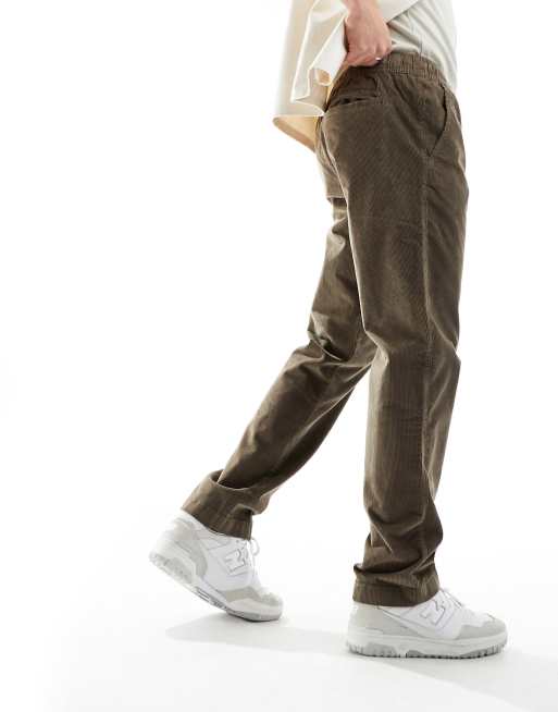 Hollister - Pantalon slim en velours côtelé - Marron, 5 de 5