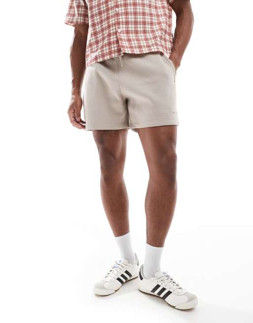 Hollister - Pantaloncini da 8“ felpati beige, 2 di 5
