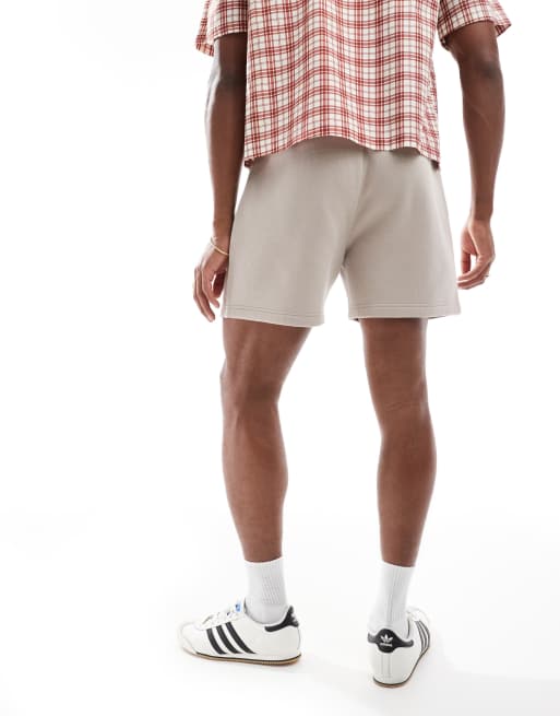 Hollister - Pantaloncini da 8“ felpati beige, 4 di 5