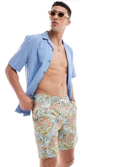 Hollister Pantaloncini da bagno multicolore effetto mosaico da 7 ASOS