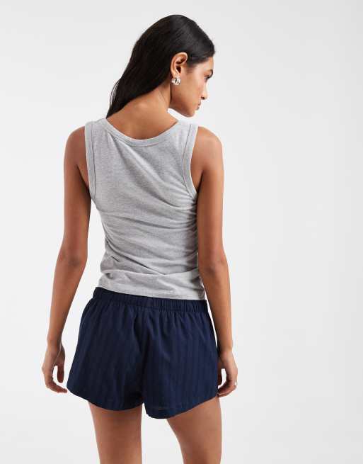 Hollister - Pantaloncini del pigiama stile boxer blu navy, 5 di 5