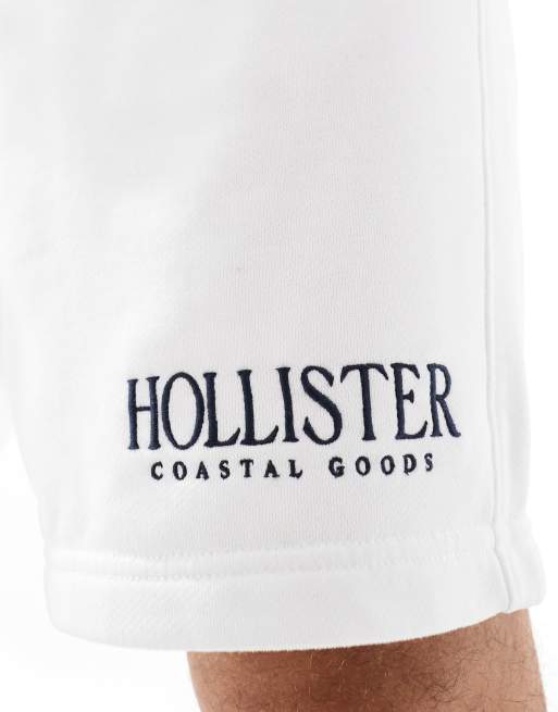 Hollister - Pantaloncini della tuta da 9" bianchi tecnici con logo, 2 di 5