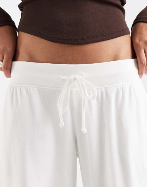 Hollister - pantalones de pernera ancha en crema, 3 de 5