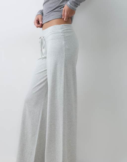 Hollister pantalones de pernera ancha en gris claro, 5 de 10