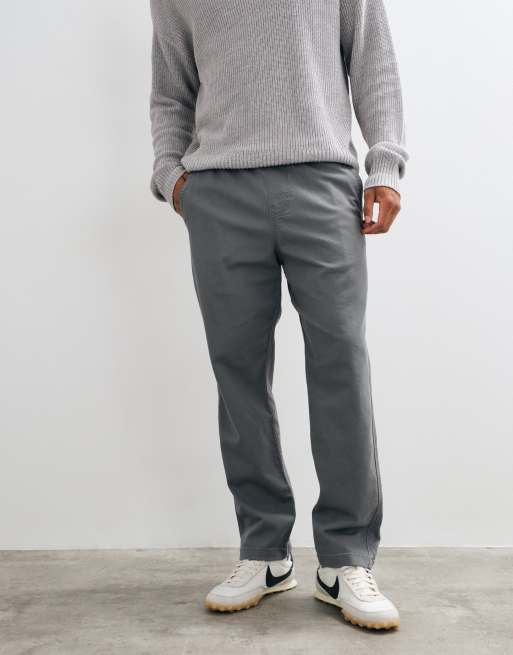 Hollister pantalones holgados pull-on en gris, 1 de 5