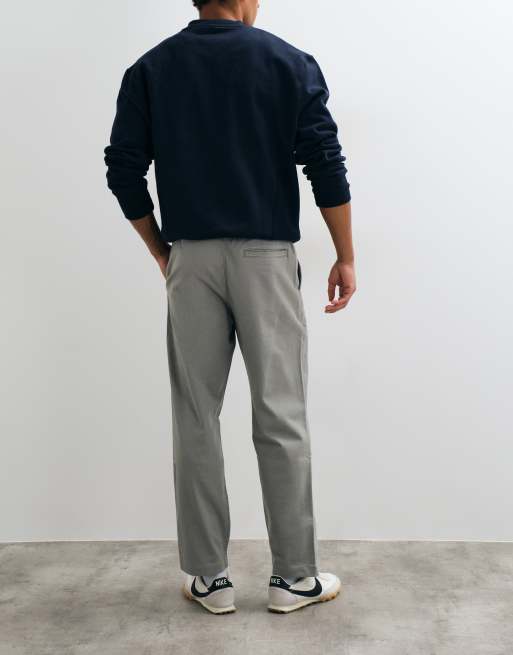 Hollister pantalones holgados sin cierre en gris, 3 de 5