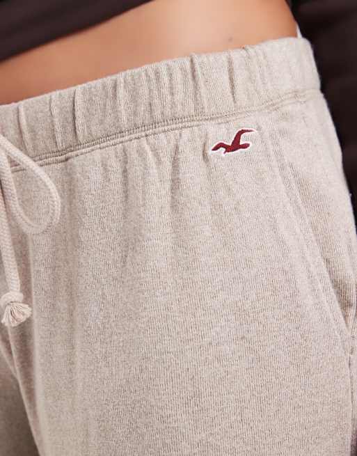Hollister pantaloni ampi a gamba larga in oatmeal, 5 di 5