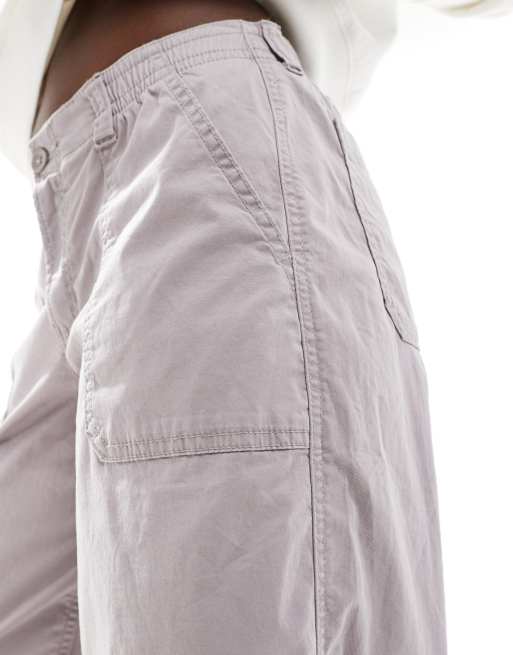Hollister - Pantaloni cargo a vita bassa rosa, 3 di 5