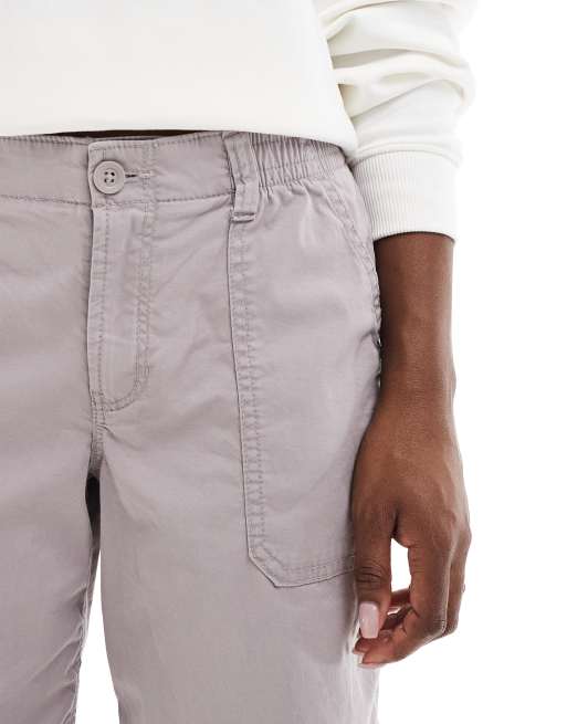 Hollister - Pantaloni cargo a vita bassa rosa, 4 di 5