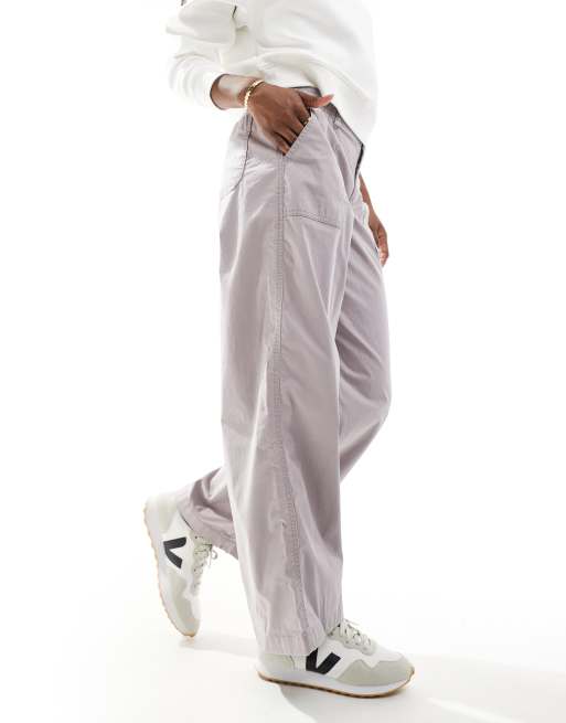 Hollister - Pantaloni cargo a vita bassa rosa, 5 di 5
