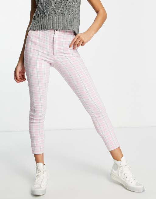 Hollister - Pantaloni rosa a quadri