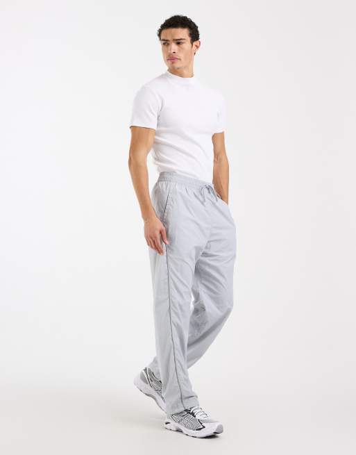Hollister - Pantaloni sportivi ampi grigio chiaro, 2 di 5