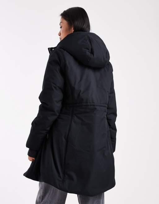 Hollister - Parka longue à capuche - Bleu marine, 3 de 4