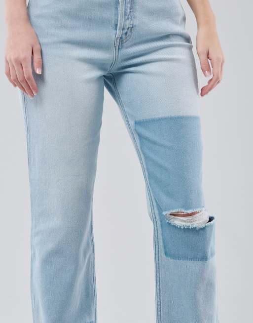 Hollister striped deals mom jeans