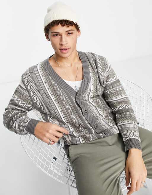 Hollister Striped Icon Cardigan