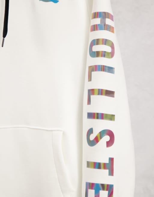 Hollister rainbow hoodie sales