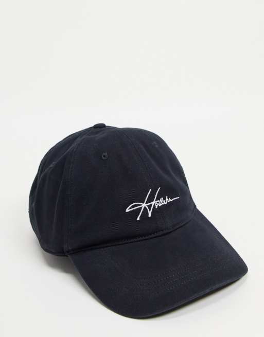 Hollister - Pet in zwart met geschreven logo