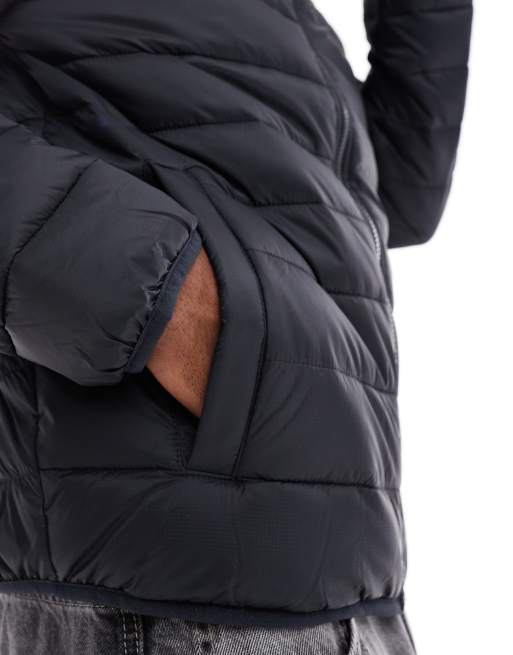 Hollister Piumino accollato di media pesantezza nero ASOS