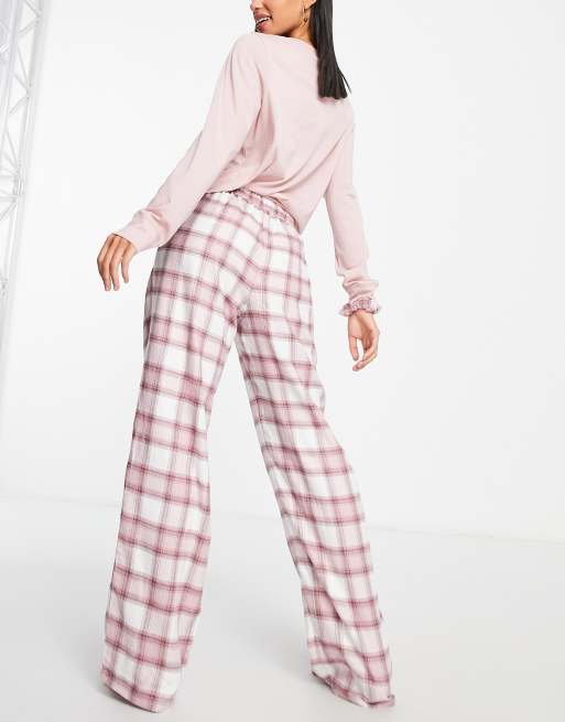 Hot Pink Plaid PJ Pants