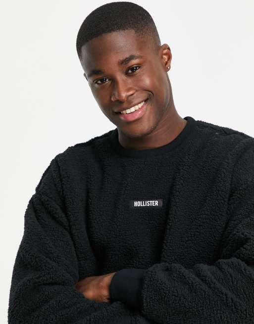 Hollister black sweatshirt clearance