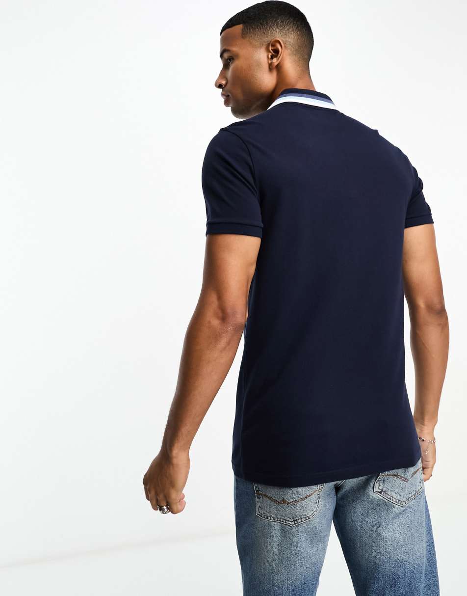 Hollister polo in navy with tipping 2