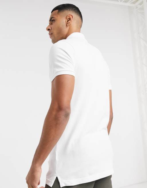 Hollister - Polo in piqué bianco con logo icona , 2 di 4