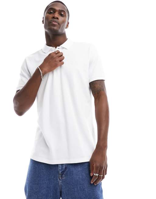 Hollister polo shirt in white | ASOS