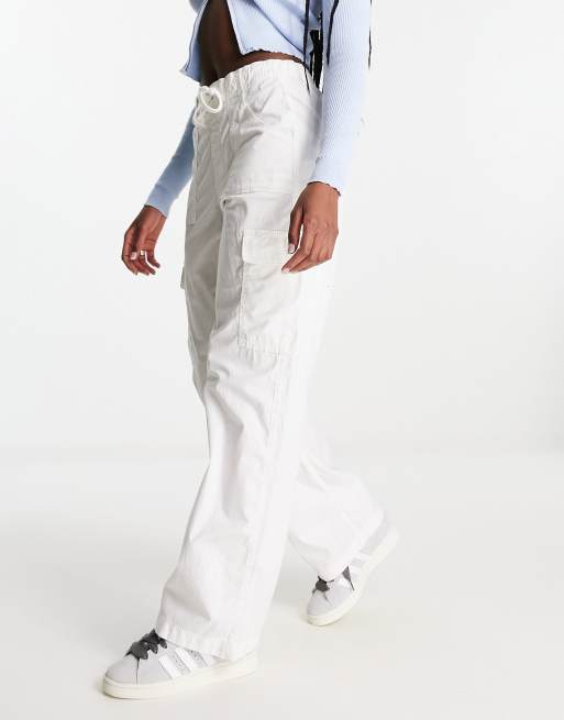 HOLLISTER Regular Cargo Pants in White